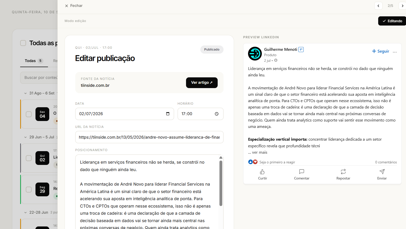 LinkedIn & Gestão de Presença Digital